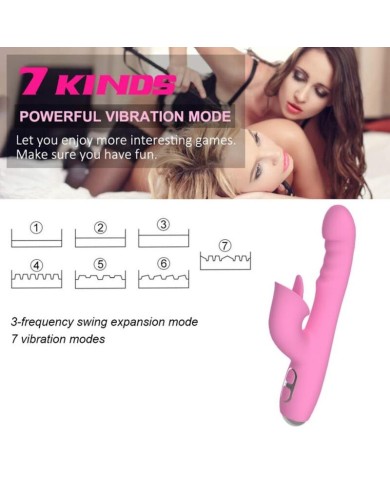 NALONE - T-MAY VIBRATEUR LAPIN MAGIC STICK ROSE