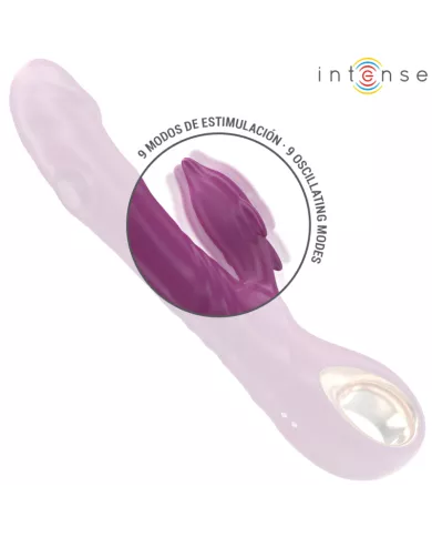 INTENSE - HALLE VIBRATEUR MULTIFONCTION AVEC LANGUE STIMULANTE DAUPHIN VIOLET