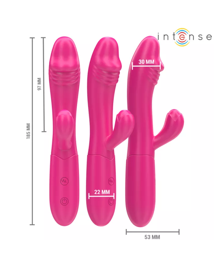 INTENSE - IVY VIBRATEUR FLEXIBLE 10 VIBRATIONS AVEC LANGUE STIMULANTE ROSE INTENSE - IVY VIBRATEUR FLEXIBLE 10 VIBRATIONS AVEC LANGUE STIMULANTE ROSE