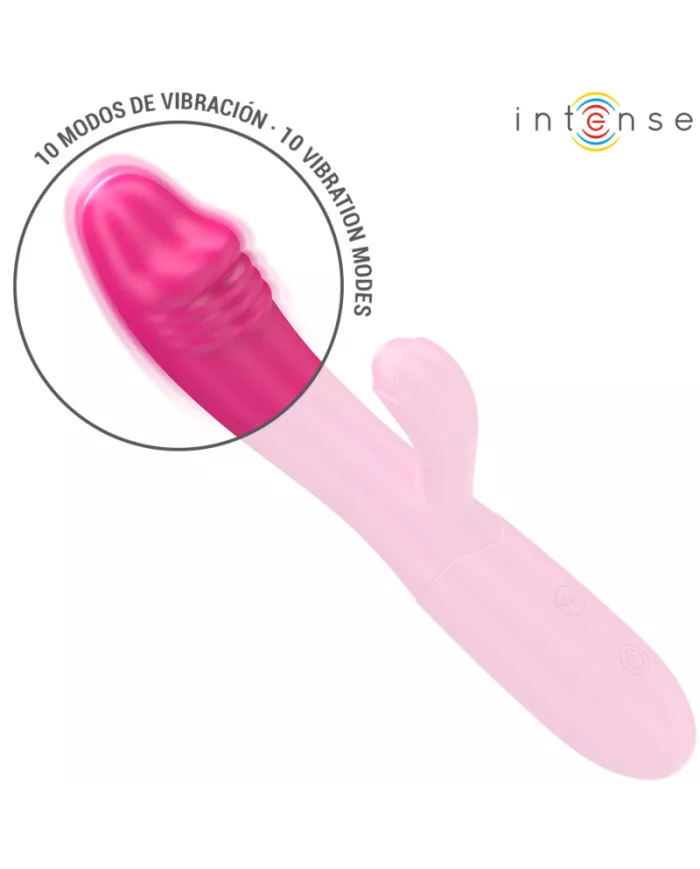 INTENSE - IVY VIBRATEUR FLEXIBLE 10 VIBRATIONS AVEC LANGUE STIMULANTE ROSE INTENSE - IVY VIBRATEUR FLEXIBLE 10 VIBRATIONS AVEC LANGUE STIMULANTE ROSE