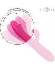 INTENSE - IVY VIBRATEUR FLEXIBLE 10 VIBRATIONS AVEC LANGUE STIMULANTE ROSE INTENSE - IVY VIBRATEUR FLEXIBLE 10 VIBRATIONS AVEC LANGUE STIMULANTE ROSE