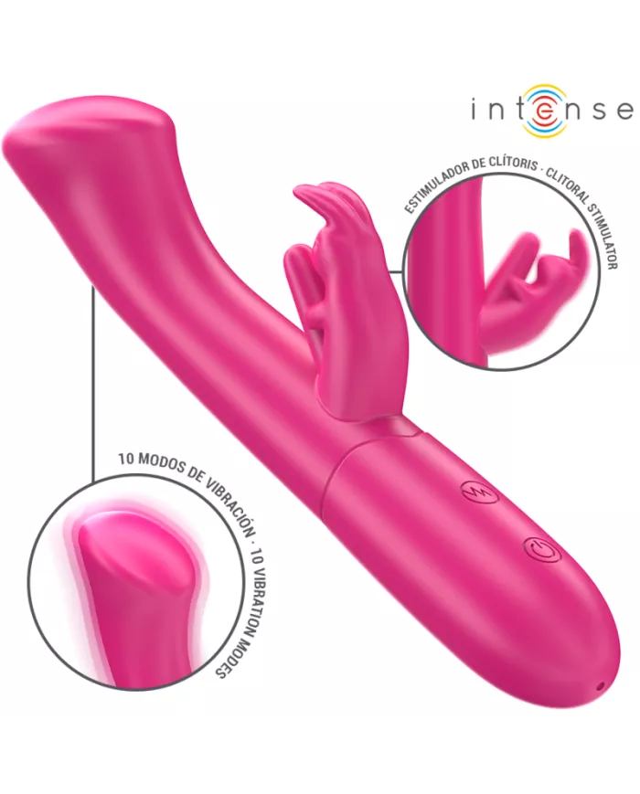 INTENSE - JULIETA VIBRATEUR RABBIT 18,6 CM 10 VIBRATIONS ROSE INTENSE - JULIETA VIBRATEUR RABBIT 18,6 CM 10 VIBRATIONS ROSE