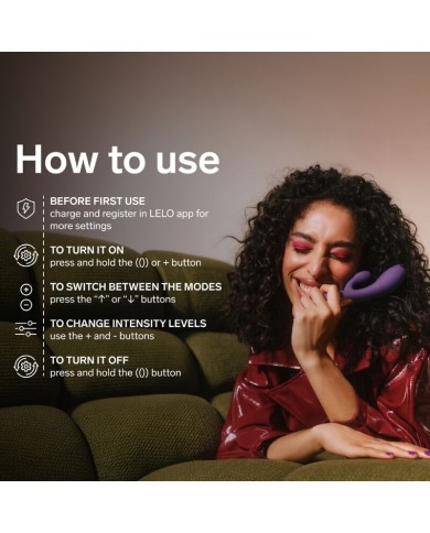 LELO - INA THRUST RABBIT VIBRATEUR À POUSSÉE VIOLET