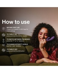 LELO - INA THRUST RABBIT VIBRATEUR À POUSSÉE VIOLET