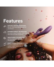LELO - INA THRUST RABBIT VIBRATEUR À POUSSÉE VIOLET
