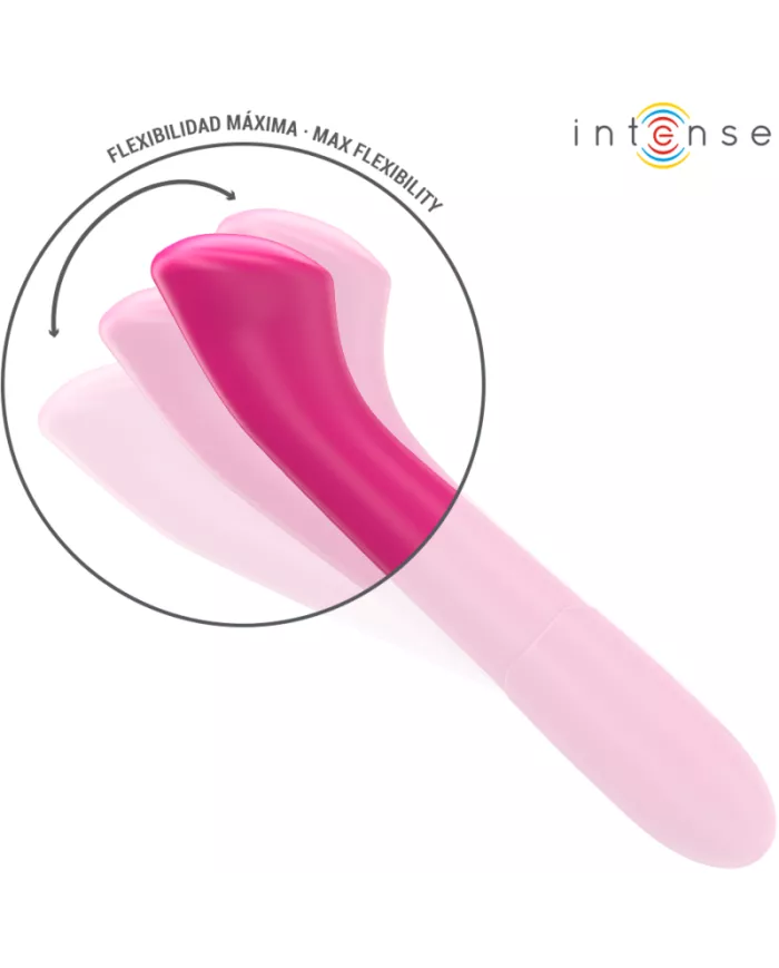INTENSE - PATY VIBRATEUR 19 CM FLEXIBLE 10 VIBRATIONS MODÈLE 2 ROSE INTENSE - PATY VIBRATEUR 19 CM FLEXIBLE 10 VIBRATIONS MODÈLE 2 ROSE