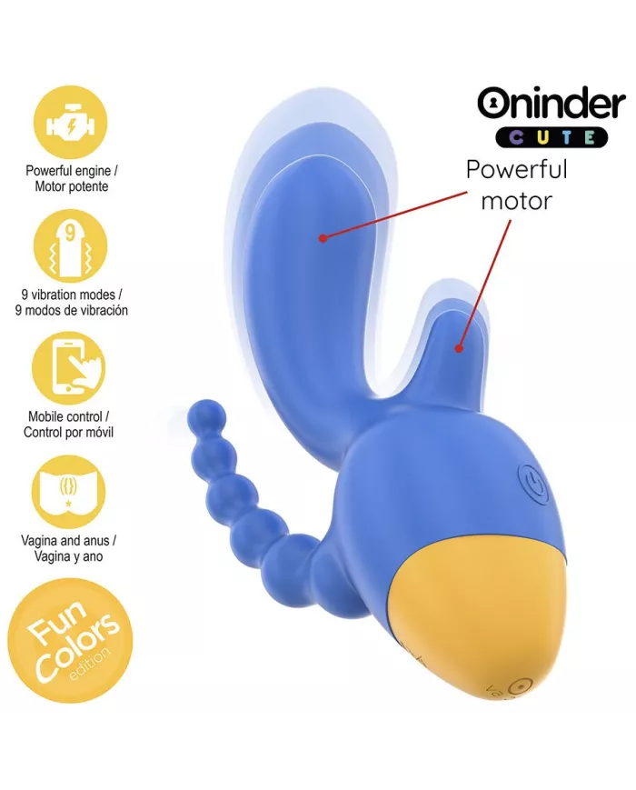 ONINDER CUTE - LOVE 3 SOME TRIPLE VIBRATEUR - APPLICATION GRATUITE DANS LE MONDE ENTIER