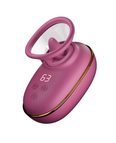 SHE.E.O - POMPE DE STIMULATION CLITORIALE AUTOMATIQUE AVEC EFFET DE LÉCHAGE (VIOLET)