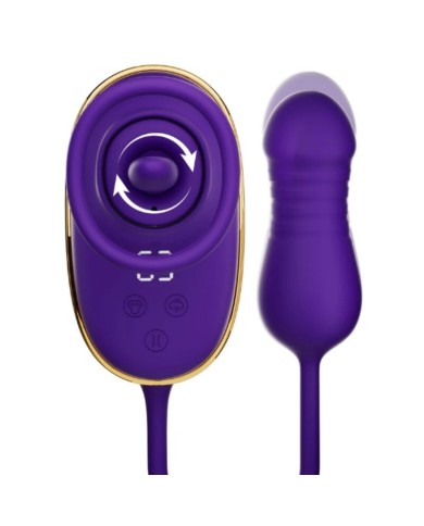 SHE.E.O - SUCCION CLITORIALE AVEC EFFET DE LÉCHAGE ET STIMULATEUR ANAL VIOLET