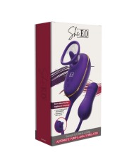 SHE.E.O - SUCCION CLITORIALE AVEC EFFET DE LÉCHAGE ET STIMULATEUR ANAL VIOLET