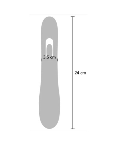 SHE.E.O - VIBRATEUR POINT G LAPIN AVEC MOUVEMENT NUMÉRIQUE VIOLET
