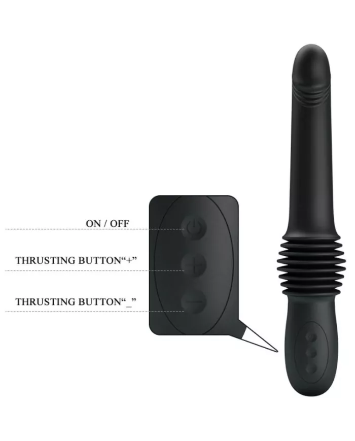 PRETTY LOVE - VIBRATEUR PAZUZU 3 MODES DE POUSSÉE NOIR PRETTY LOVE - VIBRATEUR PAZUZU 3 MODES DE POUSSÉE NOIR