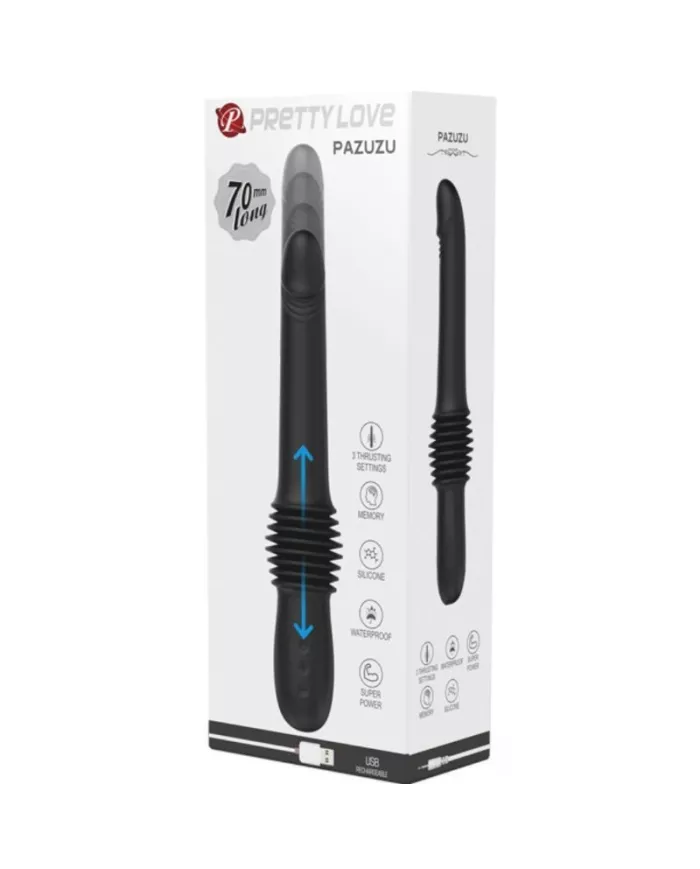 PRETTY LOVE - VIBRATEUR PAZUZU 3 MODES DE POUSSÉE NOIR PRETTY LOVE - VIBRATEUR PAZUZU 3 MODES DE POUSSÉE NOIR