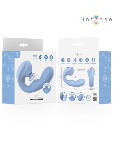 INTENSE - GINA STIMULATEUR CLITORIAL MULTIFONCTIONNEL BLEU
