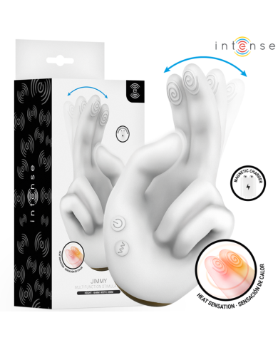 INTENSE - JIMMY STIMULATEUR MULTIFONCTION EN FORME DE MAIN AVEC VIBRATION ET CHALEUR