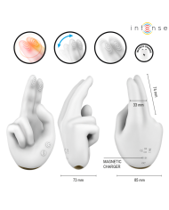 INTENSE - JIMMY STIMULATEUR MULTIFONCTION EN FORME DE MAIN AVEC VIBRATION ET CHALEUR