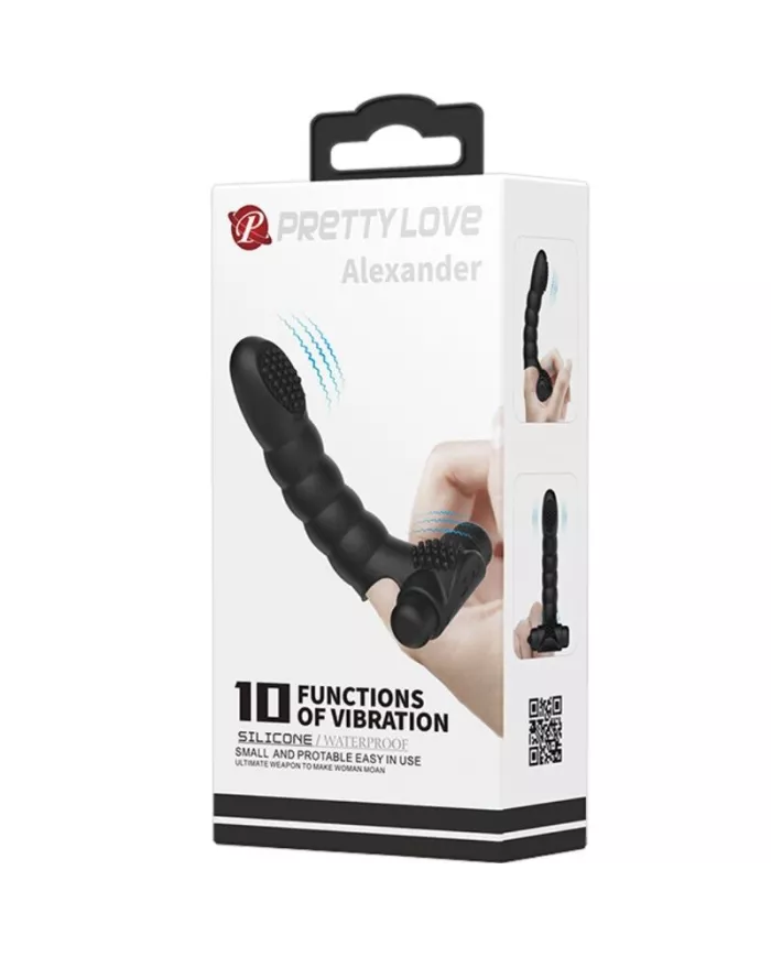 PRETTY LOVE - VIBRATEUR DOIGT ALEXANDER 10 VIBRATIONS NOIR PRETTY LOVE - VIBRATEUR DOIGT ALEXANDER 10 VIBRATIONS NOIR