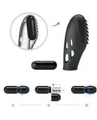 PRETTY LOVE - VIBRATEUR DOIGT EN SILICONE GILO NOIR PRETTY LOVE - VIBRATEUR DOIGT EN SILICONE GILO NOIR