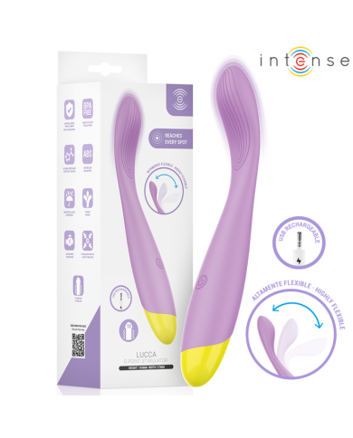 INTENSE - LUCCA STIMULATEUR DE POINT G FLEXIBLE RECHARGEABLE PAR USB
