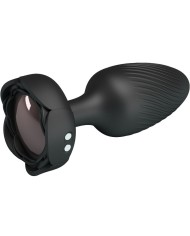 PRETTY LOVE - PLUG ANAL VARIAN AVEC LUMIÈRE LED NOIR 10,8 CM
