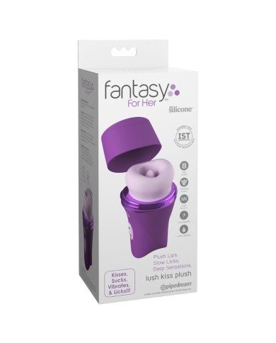 FANTASY FOR HER - LUSH KISS PELUCHE VIOLETTE À SUCCION ET LÉCHAGE CLITORIAL