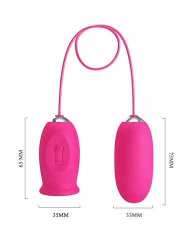 PRETTY LOVE - OEUF VIBRANT DAISY + LANGUE STIMULANTE CLITORIS ROSE