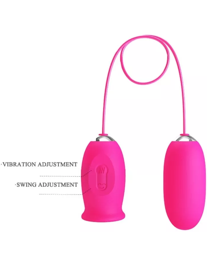 PRETTY LOVE - OEUF VIBRANT DAISY + LANGUE STIMULANTE CLITORIS ROSE