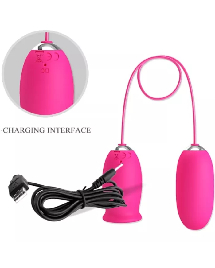 PRETTY LOVE - OEUF VIBRANT DAISY + LANGUE STIMULANTE CLITORIS ROSE