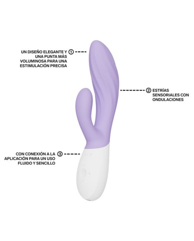 LELO - INA TWIST DOUBLE VIBRATEUR LAPIN POUR LE POINT G ET LE CLITORIS LAVANDE