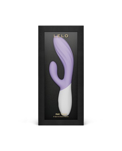 LELO - INA TWIST DOUBLE VIBRATEUR LAPIN POUR LE POINT G ET LE CLITORIS LAVANDE