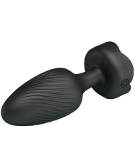 PRETTY LOVE - PLUG ANAL VARIAN AVEC LUMIÈRE LED NOIR 10,8 CM