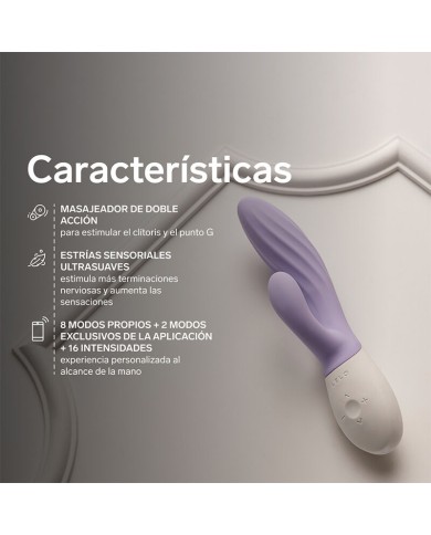 LELO - INA TWIST DOUBLE VIBRATEUR LAPIN POUR LE POINT G ET LE CLITORIS LAVANDE