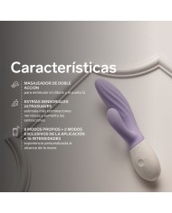 LELO - INA TWIST DOUBLE VIBRATEUR LAPIN POUR LE POINT G ET LE CLITORIS LAVANDE