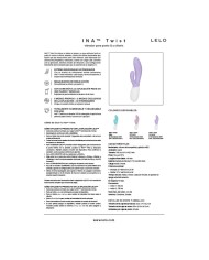 LELO - INA TWIST DOUBLE VIBRATEUR LAPIN POUR LE POINT G ET LE CLITORIS LAVANDE
