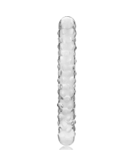 NEBULA SERIES BY IBIZA - MODÈLE 15 GODE EN VERRE BOROSILICATE CLAIR 18.5 CM -O- 3 CM