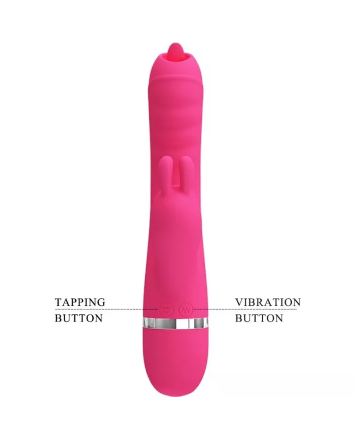 PRETTY LOVE - VIBRATEUR LAPIN MULTIFONCTION PHOENIX ROSE