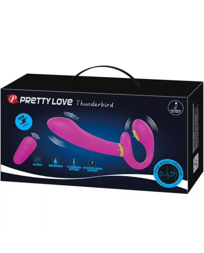PRETTY LOVE - THUNDERBIRD DOUBLE VIBRATEUR STRAP-ON AVEC TÉLÉCOMMANDE VIOLET PRETTY LOVE - THUNDERBIRD DOUBLE VIBRATEUR STRAP-ON AVEC TÉLÉCOMMANDE VIOLET