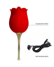 PRETTY LOVE - ROSE LOVER STIMULATEUR DE CLITORIS ROSE 12 VIBRATIONS ROUGE PRETTY LOVE - ROSE LOVER STIMULATEUR DE CLITORIS ROSE 12 VIBRATIONS ROUGE