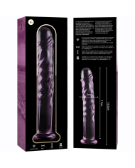 NEBULA SERIES BY IBIZA - MODÈLE 16 GODE EN VERRE BOROSILICATE CLAIR 18.5 CM -O- 3 CM