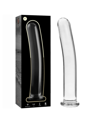 NEBULA SERIES BY IBIZA - MODÈLE 17 GODE EN VERRE BOROSILICATE CLAIR 18.5 CM -O- 3 CM
