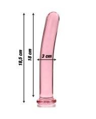 NEBULA SERIES BY IBIZA - MODÈLE 17 GODE EN VERRE BOROSILICATE CLAIR 18.5 CM -O- 3 CM