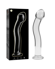 NEBULA SERIES BY IBIZA - MODÈLE 18 GODE EN VERRE BOROSILICATE CLAIR 18.5 CM -O- 3.5 CM