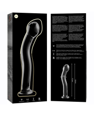 NEBULA SERIES BY IBIZA - MODÈLE 18 GODE EN VERRE BOROSILICATE CLAIR 18.5 CM -O- 3.5 CM