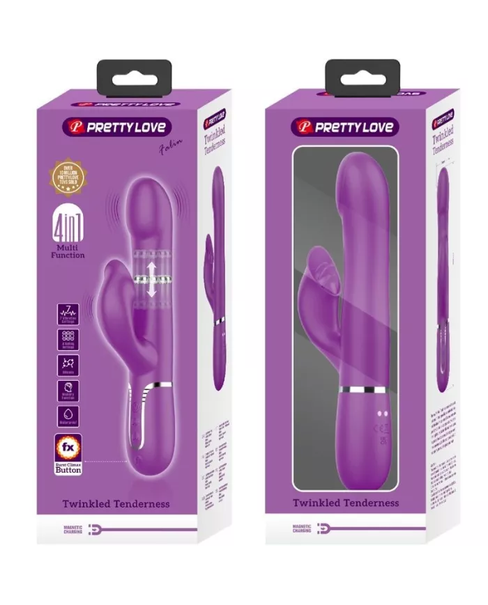 PRETTY LOVE - VIBRATEUR ET STIMULATEUR MULTIFONCTION 4 EN 1 VIOLET PRETTY LOVE - VIBRATEUR ET STIMULATEUR MULTIFONCTION 4 EN 1 VIOLET
