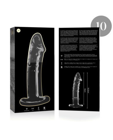 NEBULA SERIES BY IBIZA - MODÈLE 19 GODE EN VERRE BOROSILICATE CLAIR 18.5 CM -O- 4 CM