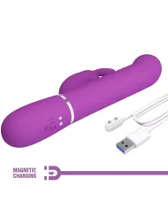PRETTY LOVE - VIBRATEUR LAPIN MULTIFONCTION COALE 4 EN 1 VIOLET PRETTY LOVE - VIBRATEUR LAPIN MULTIFONCTION COALE 4 EN 1 VIOLET