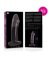 NEBULA SERIES BY IBIZA - MODÈLE 19 GODE EN VERRE BOROSILICATE CLAIR 18.5 CM -O- 4 CM