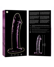 NEBULA SERIES BY IBIZA - MODÈLE 19 GODE EN VERRE BOROSILICATE CLAIR 18.5 CM -O- 4 CM