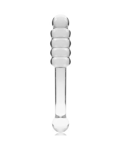 NEBULA SERIES BY IBIZA - MODÈLE 20 GODE EN VERRE BOROSILICATE CLAIR 20.5 CM -O- 3 CM