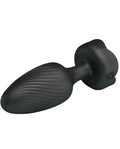 PRETTY LOVE - OSBORN PLUG ANAL AVEC LUMIÈRE LED NOIR 9,8 CM